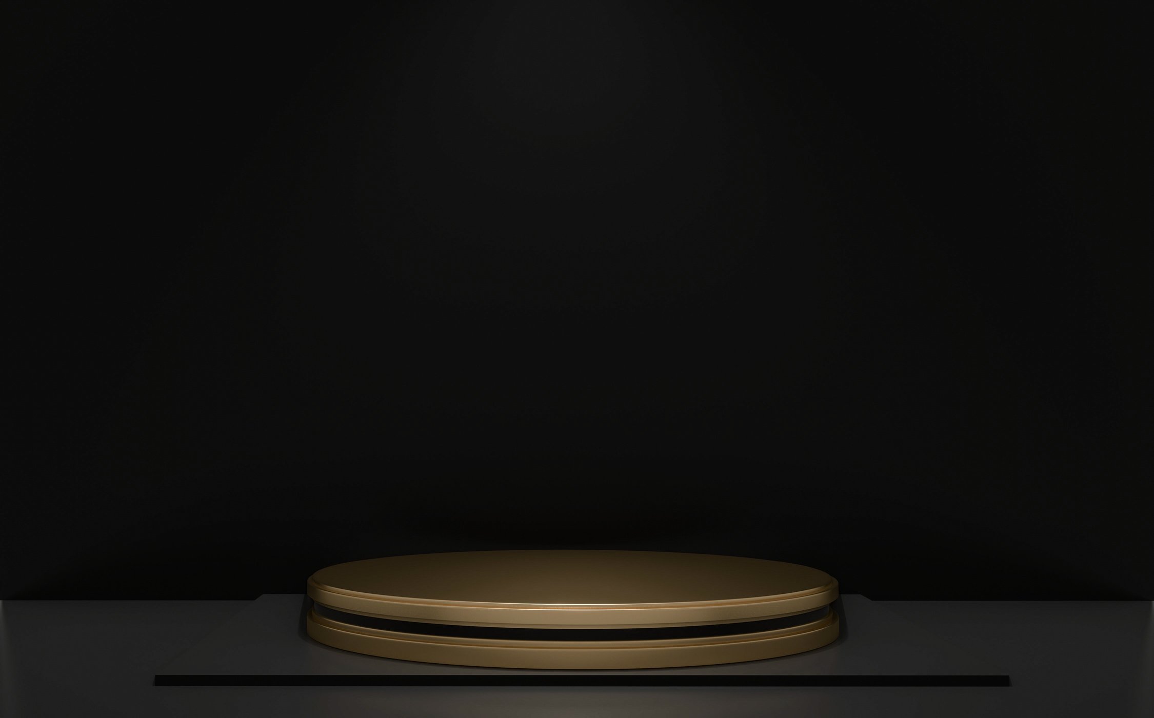 Black and Golden Luxury Podium